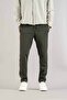 Men's Slim Fit Cut Jogger Pants Khaki - 5