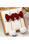 Plush Pon Pon Christmas Earring -Ear Pin Stainless Steel - 3