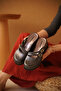 Women's Wedge Heel Double Buckle Comfort Darina Slippers - 2
