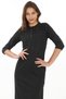 Split Button Detail Three Quarter Sleeve Knitwear Dress 7080 - 5
