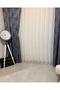 Linen Tulle Sezer Desert Design 1/2.5 Pleated Tulle Curtain Apm - 5