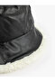 Plush Lined Faux Leather Bucket Hat - 3