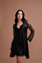 Bridal Lace Dressing Gown Stylish Nightgown Dressing Gown Set with Sponge on the Bust - 7