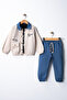 Boys' Gabardine Jacket and Jogger Pants 3-Piece Festive Suit - 2