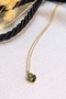 Black Zircon Stone Heart Necklace - 3