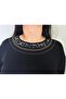 Plus Size Stone Detailed Printed Blouse - Bgb69 - 3