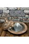 وعاء نحاسي مطرز على شكل هرم 40 سم - 3