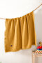 4 Layer Baby Muslin Blanket - 100% Cotton, 100X120 Mustard