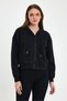 Black Long Sleeve Hooded Zippered Sweatshirt 0090 - 3