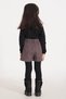 Pink Color Girl's Skirt Set with Bow Detail - 7