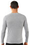 Özkan 0266 Men's Combed Lycra Cotton Round Neck Long Sleeve T-Shirt Undershirt - 2