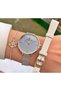 Brand Gold Color Small Case Thin Cord Women's Wristwatch - Bracelet - 3