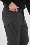 Camp594 Outdoor Softshell Water and Wind Resistant Winter Men's Anthracite Tactical Pants with Fleece Inside