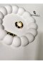 Steel Enameled Flower Motif Hoop Earrings - 3