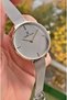 Brand Gold Color Small Case Thin Cord Women's Wristwatch - Bracelet - 7