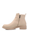 224554   Beige Leather Fleece Women's Boots - 2