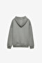 Zharick Men's Printed Oversize Fit 3 Thread Raised Gray Sweatshirt - 3