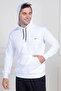 Hooded Sports Model Large Size Two-Strand Knitted Men's Pajama (Tracksuit) Set 100% Cotton - 4