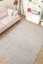 Mia Viscose Woven Carpet Non-Slip Base Washable Gray Kitchen Carpet 1421 - 6