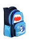 Shark Pattern - Waterproof, Orthopedic Back Feature Primary School and Lunch Box - 3