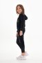 Girl's Velvet Hooded Top and Bottom Set with Embroidery Detail Rb-755 - 6