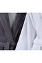 2-Piece Bathrobe Set 100% Cotton Certified Women's Men's Shawl Collar Family Set Anthracite and White - 2