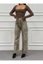 Palazzo Varak Printed Leopard Patterning Jeans - 2