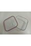 Feyzade Set of 2 Glass Storage Containers with Lock - 1150Cc Square (Frs-249) - 6