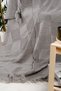 Dama Knitted Fringed Knitwear Tv Blanket 130X170 Milky Brown - 7