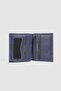 La'Graccio Paris Genuine Leather Men's Wallet Crazy Navy Blue