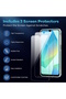 Samsung Galaxy A16 Case Camera Protruding Protection Soft Transparent Silicone +9H Screen Protector Glass Set - 2