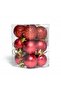 Set of 12 Red Christmas Ball 3 Cm, Christmas Tree Ball, Pine Tree Ball - 5