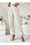 Plush Bottom Sweatpants Comfortable Elastic Waist for Autumn and Winter,Elastic Leg,Warm Pants, Women