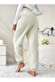Plush Bottom Sweatpants Comfortable Elastic Waist for Autumn and Winter,Elastic Leg,Warm Pants, Women - 3