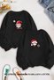 Dear Couple Combination Santa Claus and Christmas Girl New Year's Custom Crew Neck Sweatshirt Set of 2