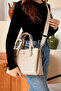 Women's Luxury Hand & Shoulder Bag with Adjustable Strap Suitable for Daily Use Size: 20 X 28 cm - 7