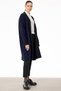 Baklava patterned knit cardigan blackcobalt blue - 2