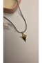 Waterway Four Millimetre Necklace Triangle Stone Necklace Set Red Color Steel - 2