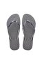 Slim Glitter Silver Color Slippers - 3