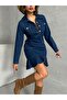 Pleated Denim Dress Missel0917 - 4