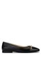 Women's Genuine Leather Black Ballerina Shoes