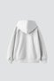 Kungfu Pand Printed Oversize Unisex Premium White Hoodie - 5