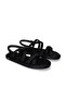 Tahiti Rubber Sole Women's Rope Sandals Black - 4