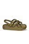 Bodrum Platform Women's Rope Sandals - Khaki - 2