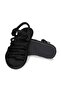 Havana Rubber Sole Women's Rope Sandals Black