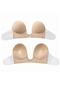 Beige Low-Cut Bra (Ghost Bra) - 2