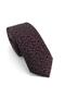 Black Light Burgundy Patterned Slim Tie