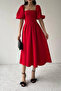 Princess Sleeve Long-Length Dress