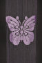 Butterfly Model Lila Double Color Rope Curtain Ready Buttons Stitched Rope Curtain 300*280cm - 4