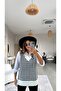 Ecru Houndstooth Sweater - 3